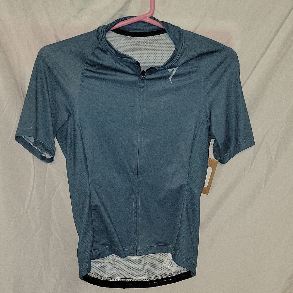 Womens Medium Fitted Cycling Jersey Highly Wicking Tight Road Gravel Mtn